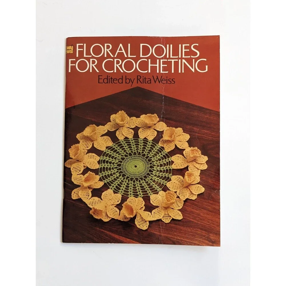 Vintage 1979 Floral Doilies For Crocheting Book 35 Patterns Edited by Rita Weiss